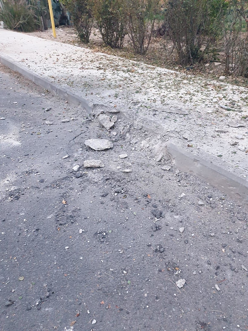 נזק שנגרם באחד היישובים במועצה האזורית אשכול 