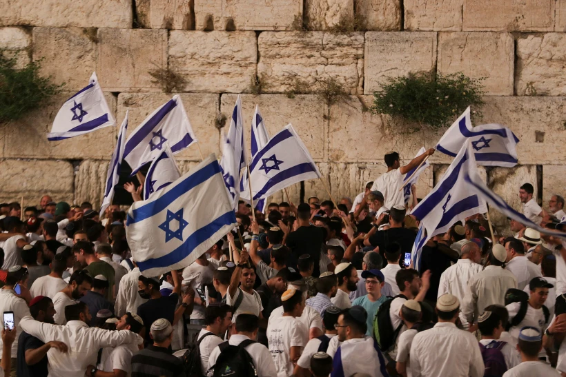 מצעד הדגלים, ירושלים, כותל