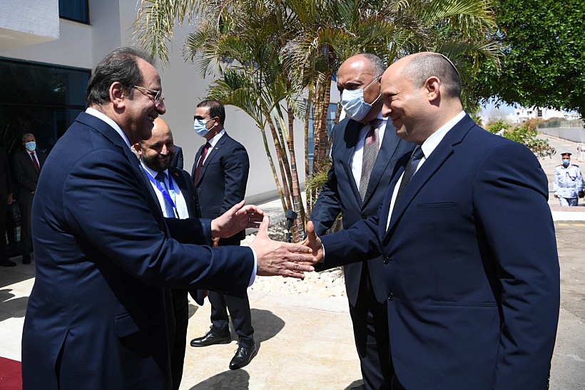 ראש הממשלה נפתלי בנט ונשיא מצרים עבד אל-פתאח א-סיסי