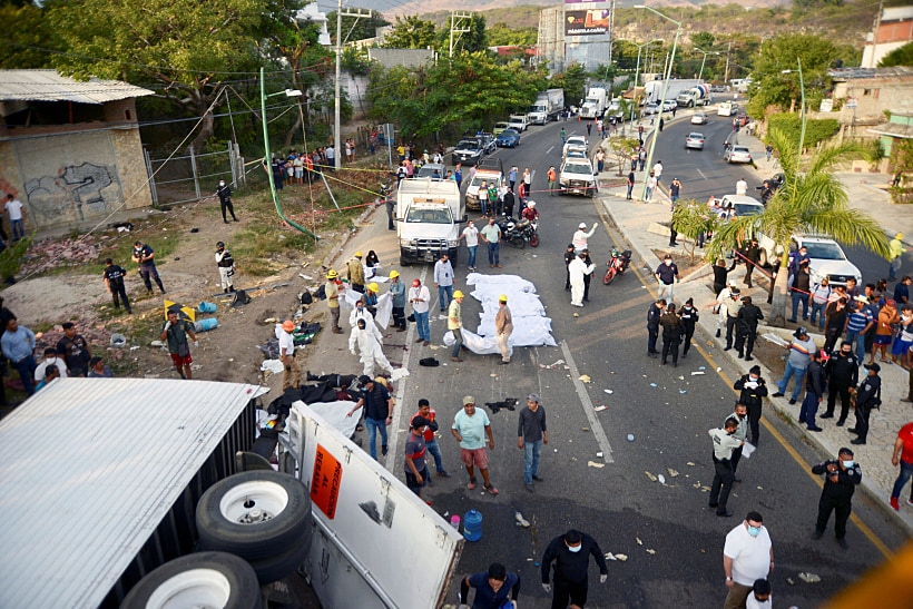 תאונת משאית המהגרים במקסיקו
