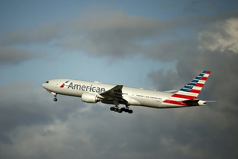 File Photo: An American Airlines Boeing 777 Plane Takes Off From Paris Charles De Gaulle Airport Near Paris