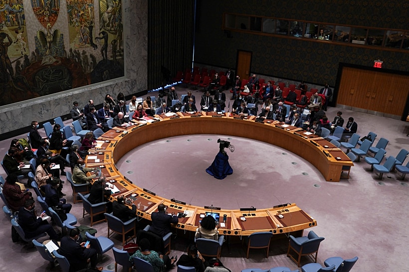 מועצת הביטחון של האו''ם בהצבעה על הגינוי לרוסיה