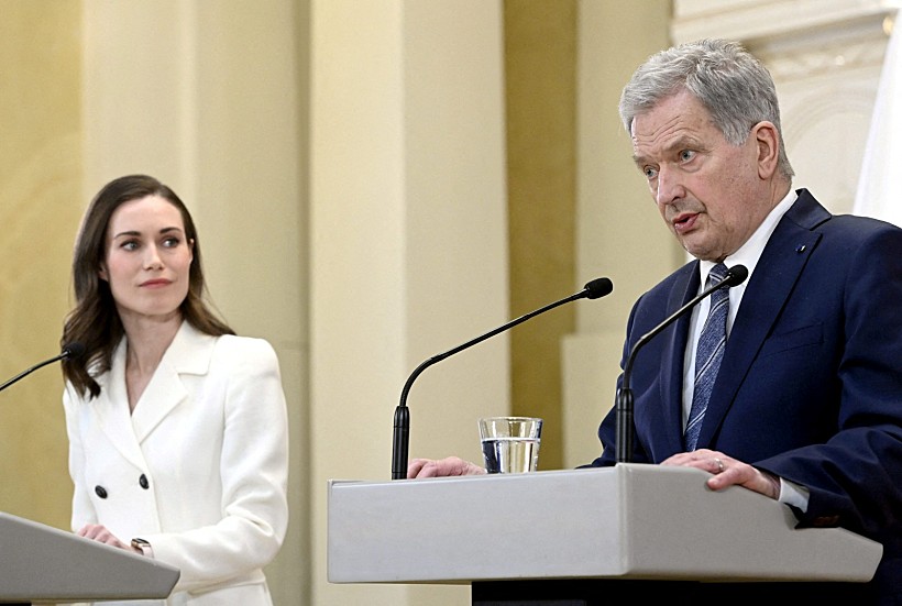 נשיא פינלנד סאולי נינסטה וראשת הממשלה סאנה מרין