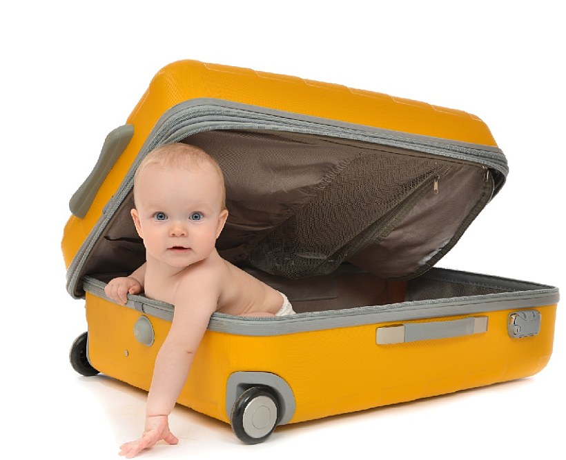 תינוק במזוודה