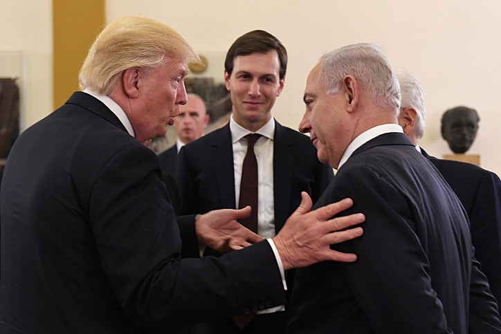 נתניהו, טראמפ וקושנר בביקור בישראל