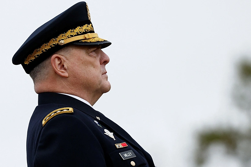 יו"ר המטות המשולבים של צבא ארה"ב מארק מילי, בטקס הפרידה ממנו