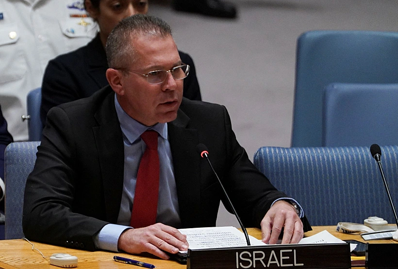 שגריר ישראל באו"ם גלעד ארדן בדיון מועצת הביטחון