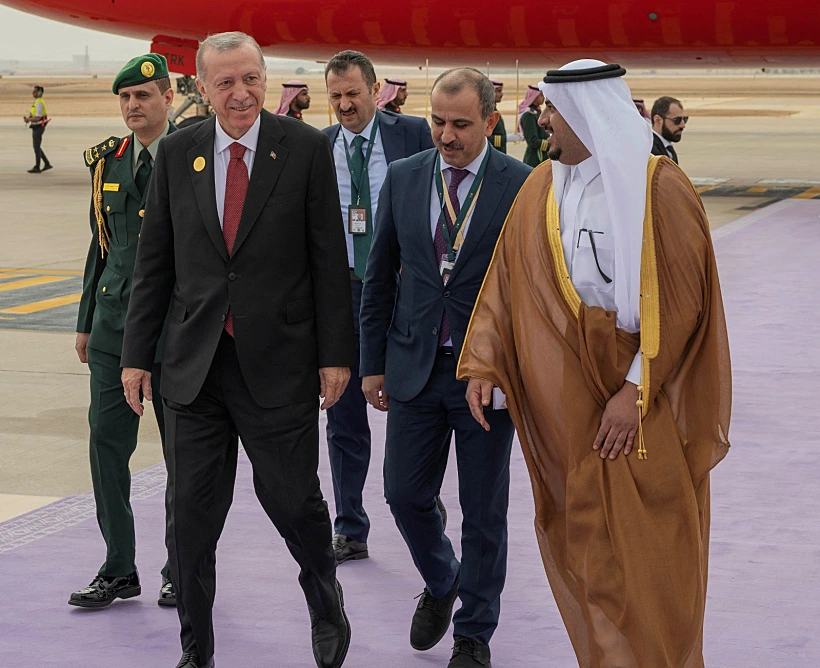 נשיא טורקיה ארדואן בפסגת הליגה הערבית בריאד