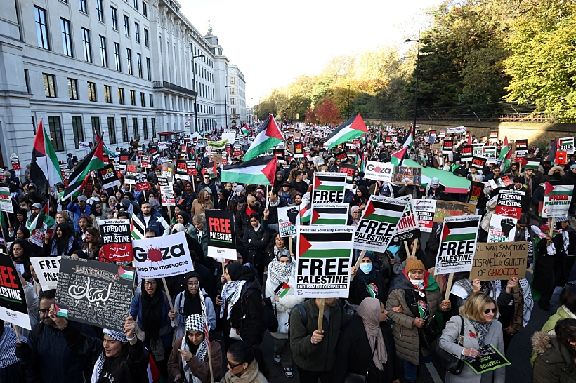 הצעדה הפרו-פלסטינית בלונדון