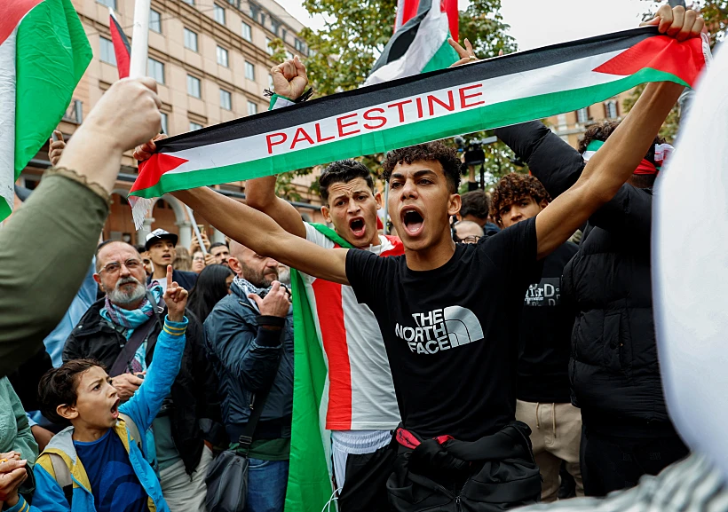 Protest In Support Of Palestinians In Gaza, In Rome