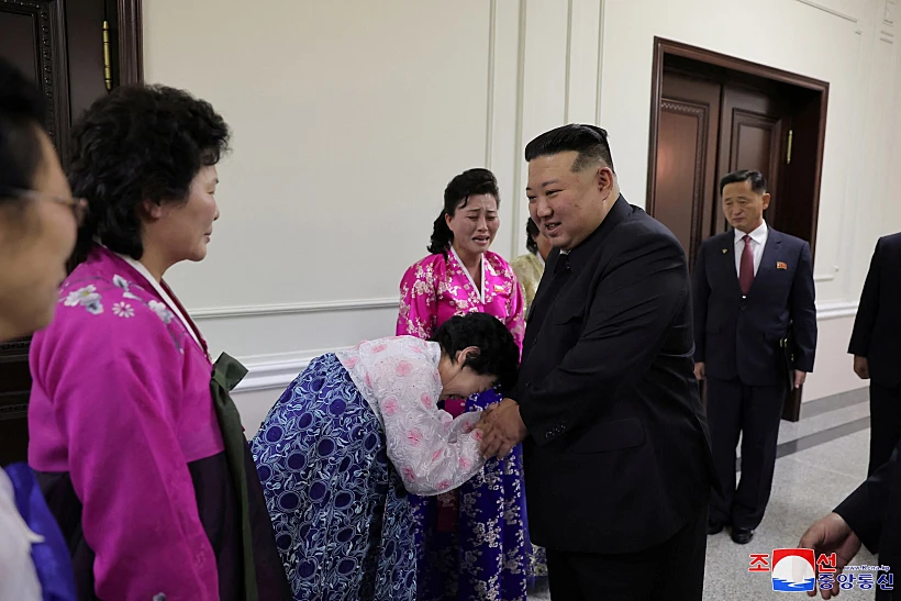 North Korea's Leader Kim Jong Un Attends The 5th National Meeting Of Mothers In Pyongyang