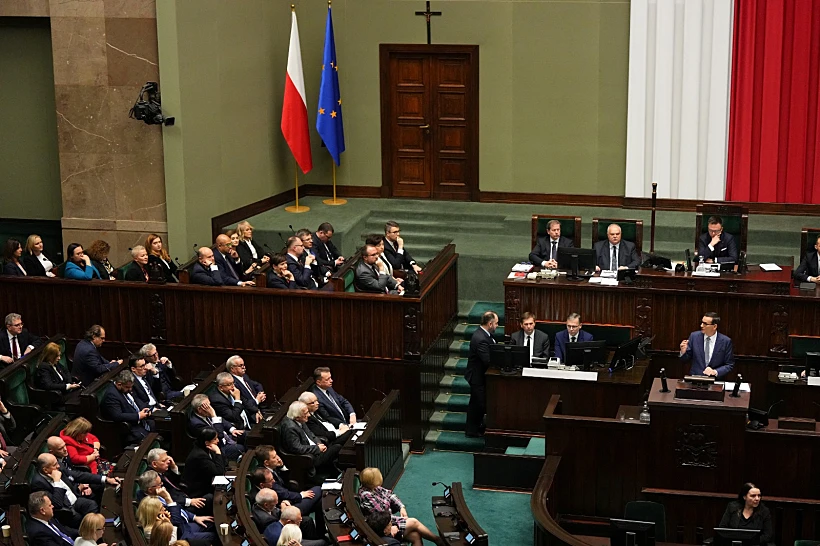 הפרלמנט הפולני בהצבעת אי האמון בממשלה