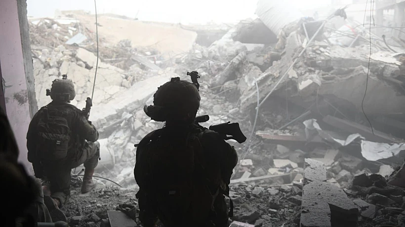 תיעוד מהשמדת מפקדת גדוד שג'אעיה של חמאס חרבות ברזל רצועת עזה