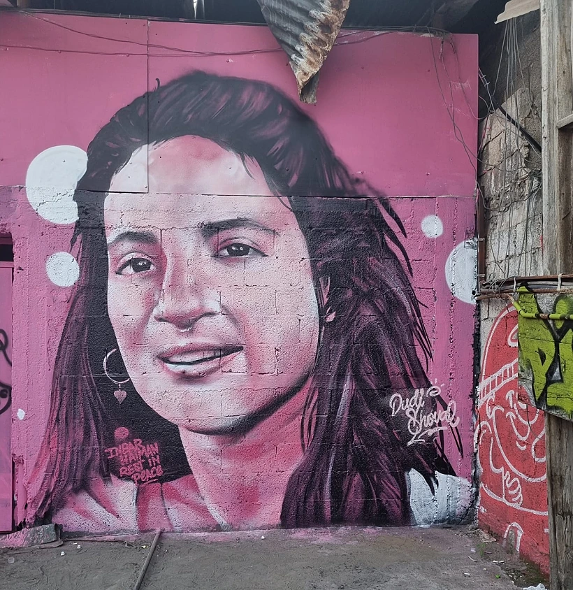 אמנית הרחוב ענבר הימן שנחטפה ונרצחה.