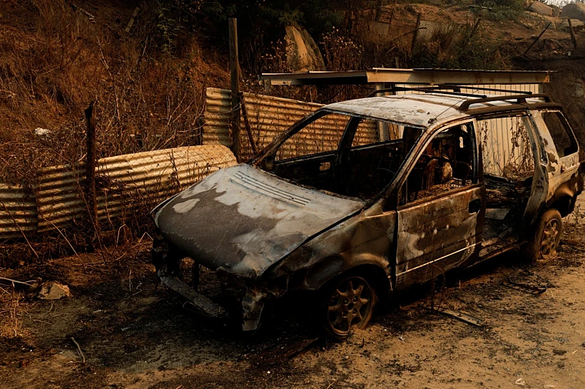 שריפות בצ'ילה דרום אמריקה שריפה