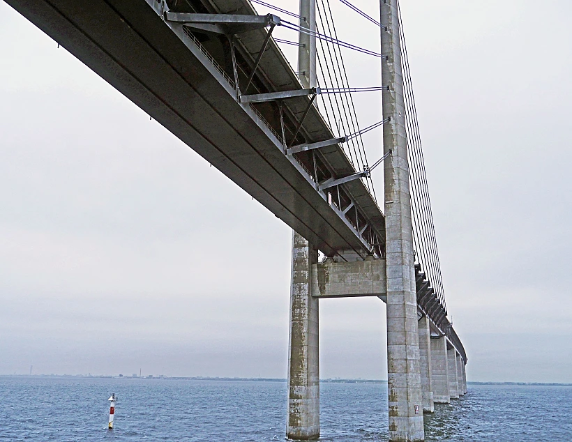 Oresund Bridge הגשר שמחבר את מאלמו לקופנהגן