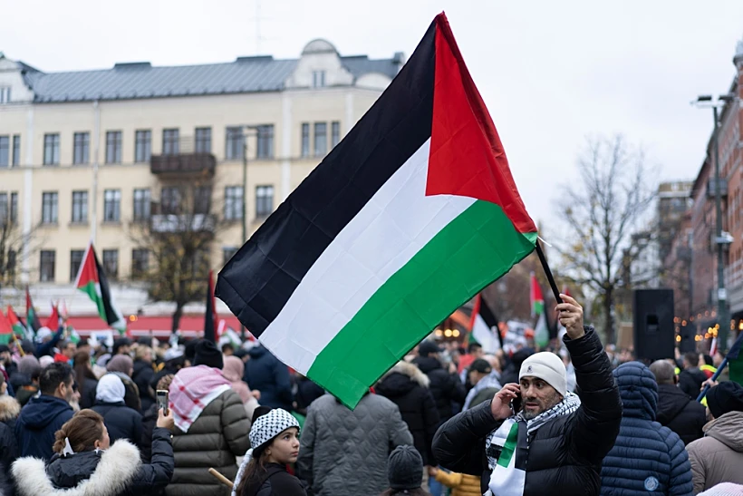 הפגנה פרו-פלסטינית באירופה
