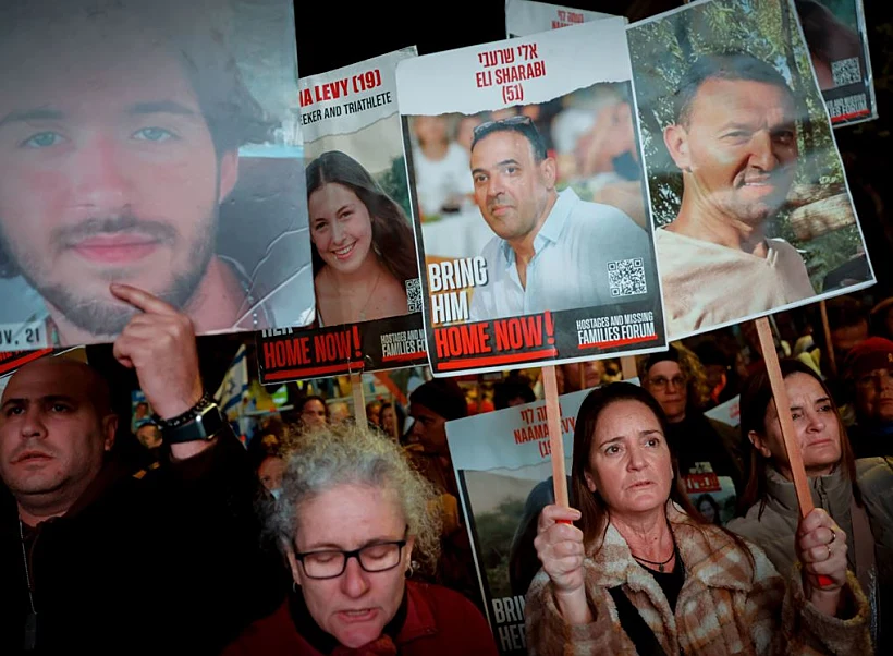 אלפים בעצרת למען החטופים בירושלים