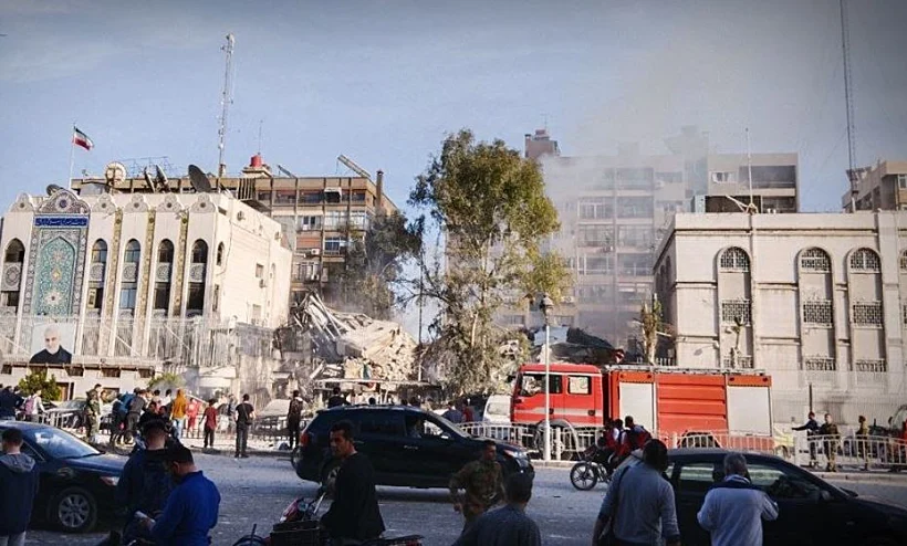 התקיפה בדמשק בסמוך לשגרירות האיראנית סוריה איראן