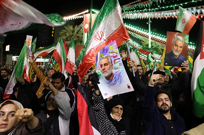 מחאה באיראן נגד ישראל אחרי חיסול רזא זהדי