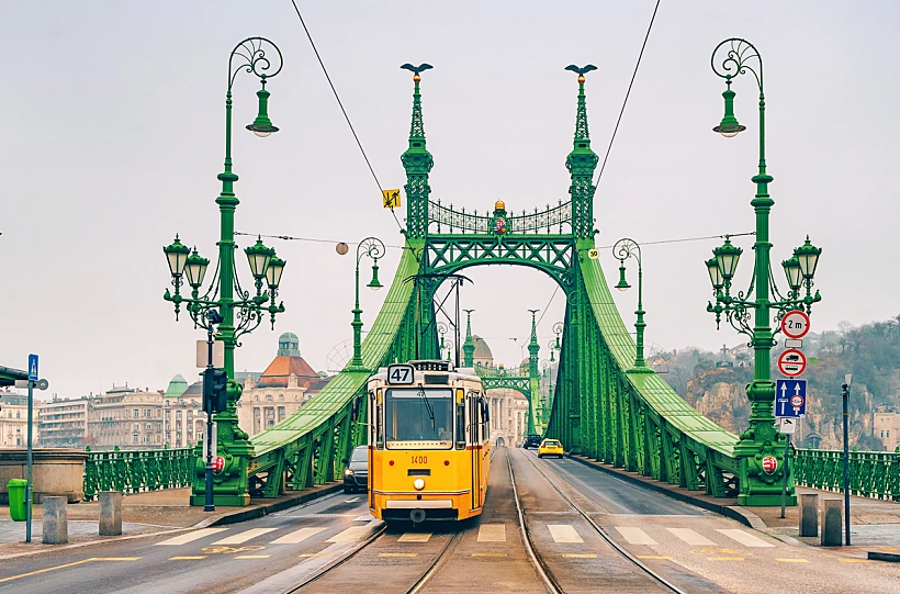 Liberty,bridge,(freedom,bridge),in,budapest,across,the,danube,river.