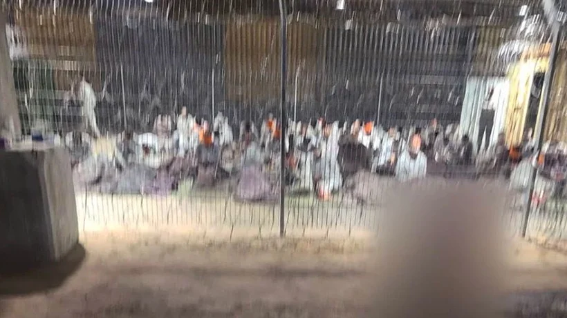 תיעוד מתוך מחנה המעצר "שדה תימן"