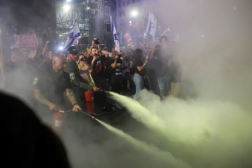 חטופים ממשלה נתניהו משטרה הפגנות בת"א
