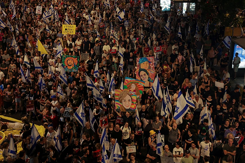 הפגנות למען החטופים ונגד הממשלה בת"א