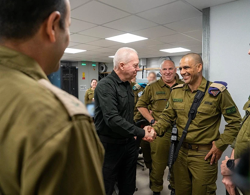 שר הביטחון יואב גלנט בהערכת מצב בצפון