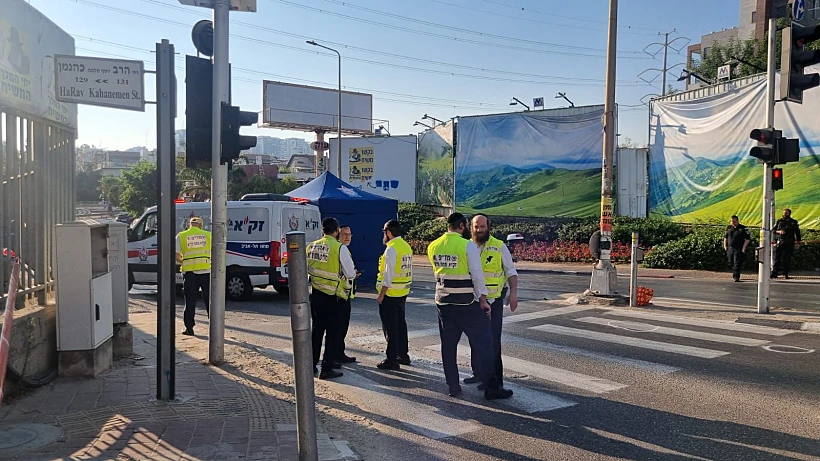 זירת התאונה בבני ברק