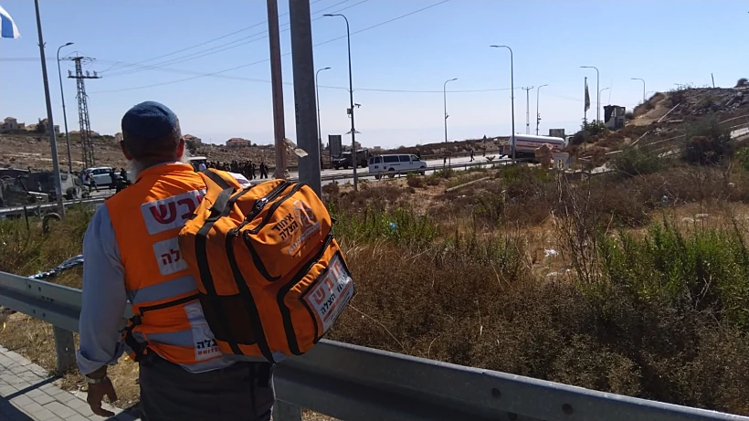 זירת הפיגוע בבנימין