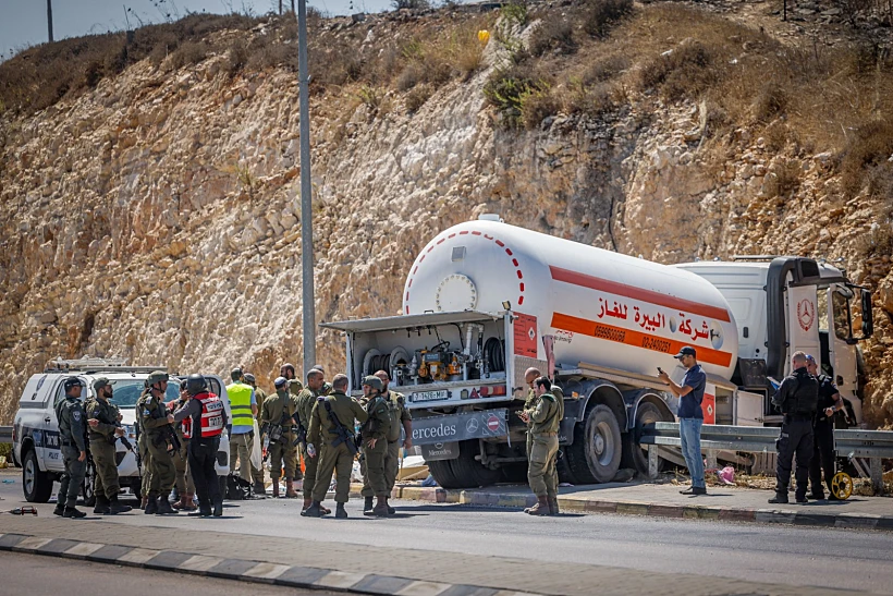 זירת הפיגוע בבנימין