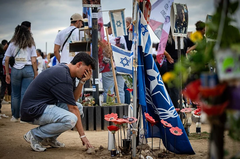 טקס הזיכרון בזירת הטבח בנובה, שנה אחרי המתקפה