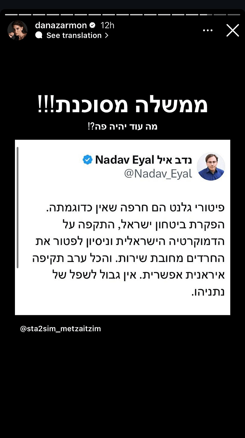 הסטורי של דנה זרמון