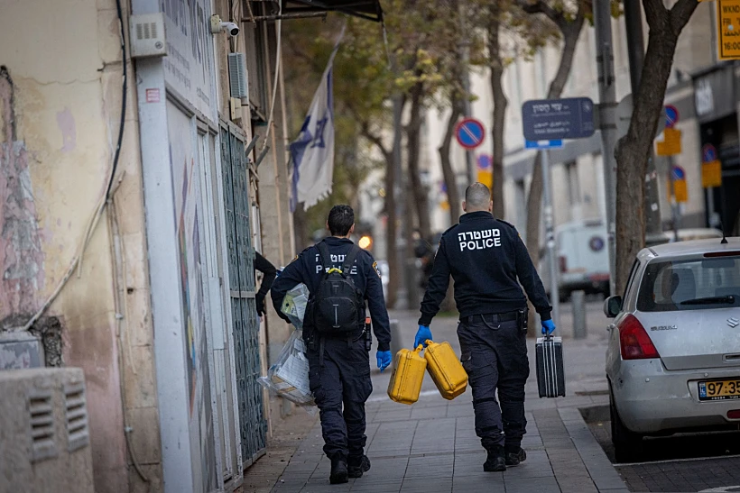 כוחות משטרה בזירת החשד לפיגוע דקירה בירושלים