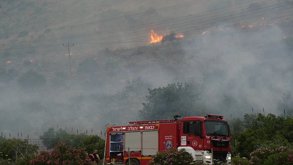 בעקבות המטח מלבנון: שריפות רבות באזור קריית שמונה