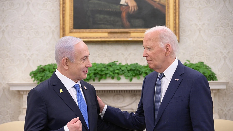 בקרע המתיחות: ביידן ונתניהו נפגשו בבית הלבן