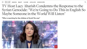 Lucy Aharish breaks the internet: "There is a Holocaust in Syria"