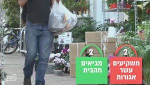 יצאנו לבדוק האם הישראלים קונים שקיות או מביאים מהבית