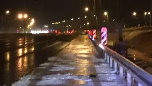 קרח הצטבר בכביש החוף, כבישים הוצפו בקריות