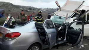 11 פצועים בתאונה חזיתית בכביש 89