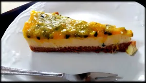 עוגת גבינה ופסיפלורה