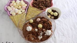 גלידת שוקולד ביתית בשלושה מצרכים