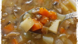 מרק הפטריות והירקות הבריא של אורלי