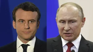פוטין בירך את נשיא צרפת המיועד מקרון