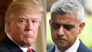 נשיא ארה"ב טראמפ נגד ראש עיריית לונדון