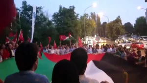 הפגנות בטורקיה נגד ישראל כמחאה על סגירת אל אקצא