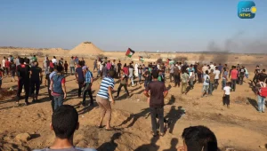 6,000 פלסטינים הפגינו בגבול הרצועה; 51 נפצעו