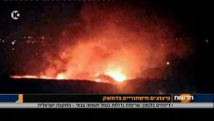 דיווח בתקשורת הערבית: חיל האוויר הישראלי תקף משלוח נשק לחיזבאללה סמוך לדמשק
