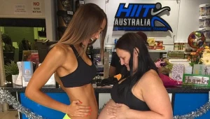 יפות בכל מידה: שתי הנשים שבתמונה כמעט באותו השבוע להיריון